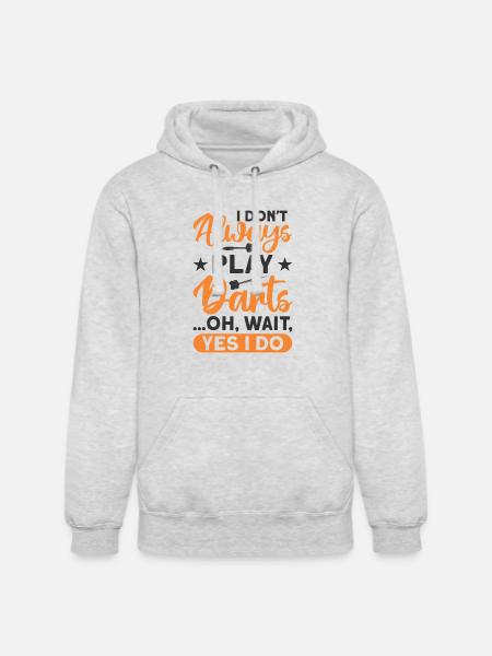 Darts Dart Player - Unisex Heavyweight Hoodie - ash gray
