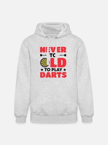 Darts Dart Player - Unisex Heavyweight Hoodie - ash gray
