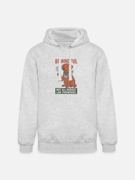 Be Mindful - Unisex Heavyweight Hoodie - ash gray