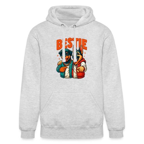 Hip Hop Dog Besties Shirt for Friends & Pet Lovers - Unisex Heavyweight Hoodie