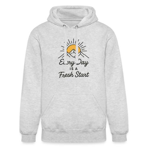 Inspirational Mountain Sunrise Motif - Unisex Heavyweight Hoodie