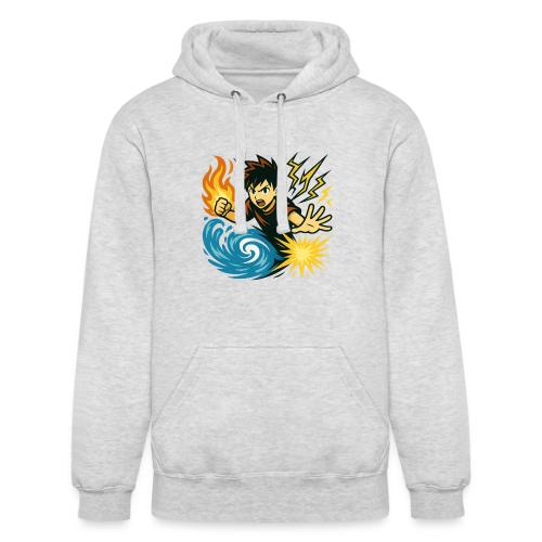 Anime Elemental Warriors | Fire, Water, Lightning - Unisex Heavyweight Hoodie