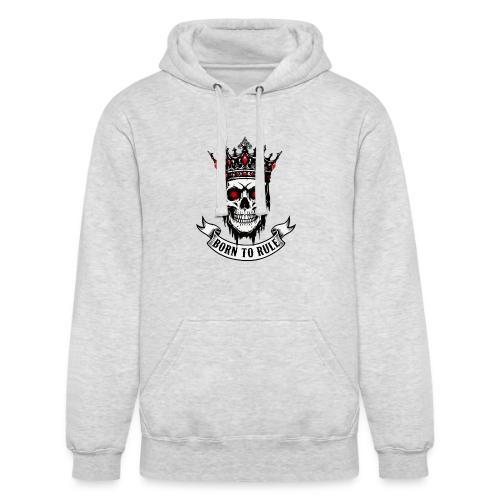 Born to Rule Skull King - Unisex Heavyweight Hoodie