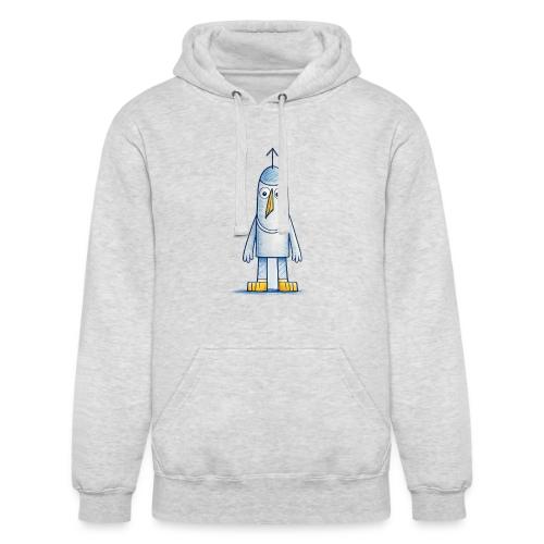 Funny Doodle Bird Character - Unisex Heavyweight Hoodie