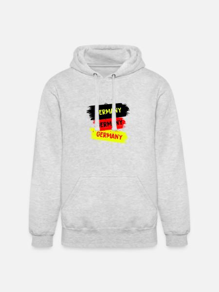 Germany Design - Unisex Heavyweight Hoodie - ash gray
