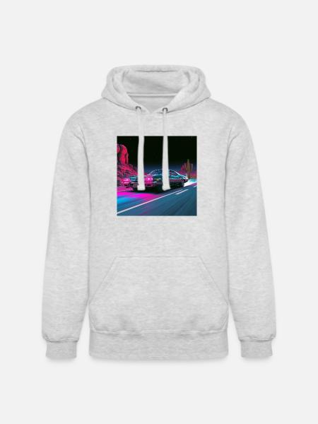 Neon Velocity - Unisex Heavyweight Hoodie - ash gray