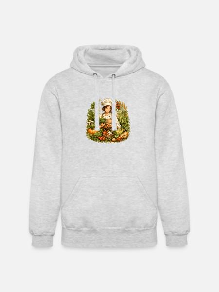 Autumn Harvest Kitchen Charm - Unisex Heavyweight Hoodie - ash gray