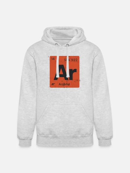 Ar Elemen of Arsenal - Unisex Heavyweight Hoodie - ash gray
