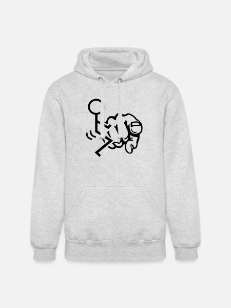 Fuck You - Unisex Heavyweight Hoodie - ash gray