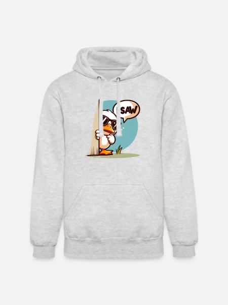 I saw cool duck - Unisex Heavyweight Hoodie - ash gray