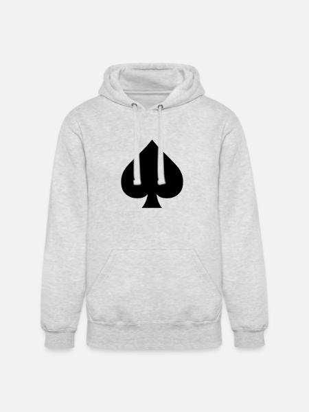 Spade - Unisex Heavyweight Hoodie - ash gray