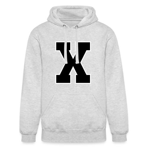 Varsity Letter X Athletic Monogram - Unisex Heavyweight Hoodie