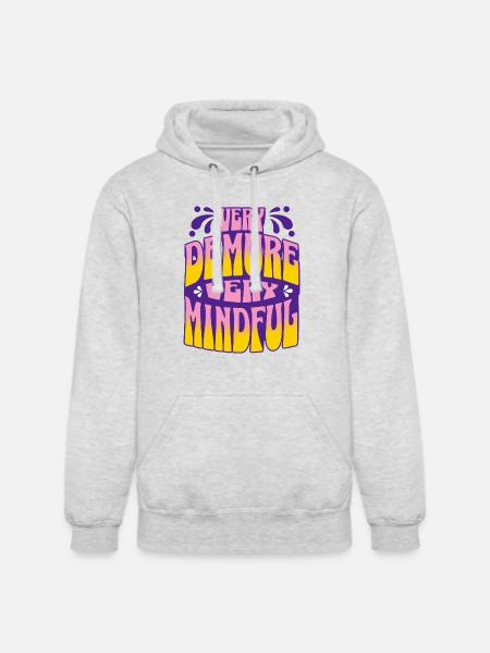 Very Demure, Very Mindful - Unisex Heavyweight Hoodie - ash gray