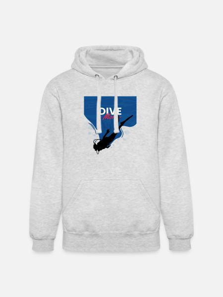 Dive More - Unisex Heavyweight Hoodie - ash gray