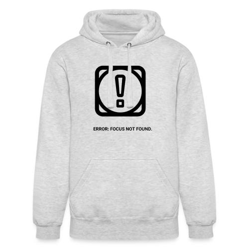 ERROR: FOCUS NOT FOUND T-Shirt | Funny Remote Work - Unisex Heavyweight Hoodie