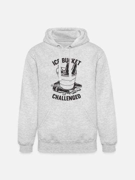 Ice Bucket Challenged - Unisex Heavyweight Hoodie - ash gray