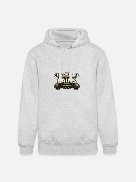 Ctrl Alt Del My Gains - Unisex Heavyweight Hoodie - ash gray