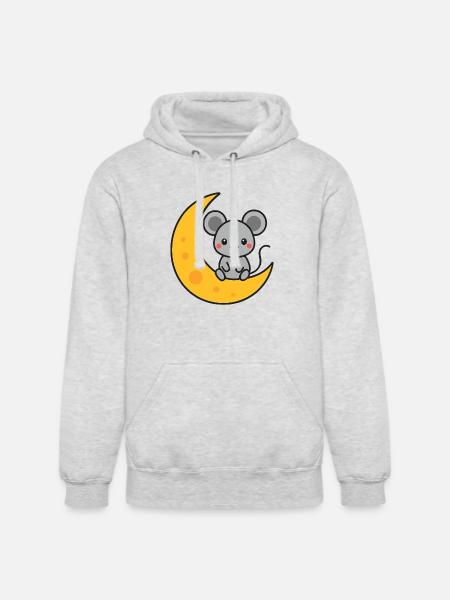 Mouse - Unisex Heavyweight Hoodie - ash gray