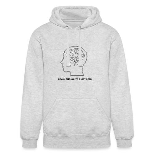 heavy thoughts-quiet soul - Unisex Heavyweight Hoodie