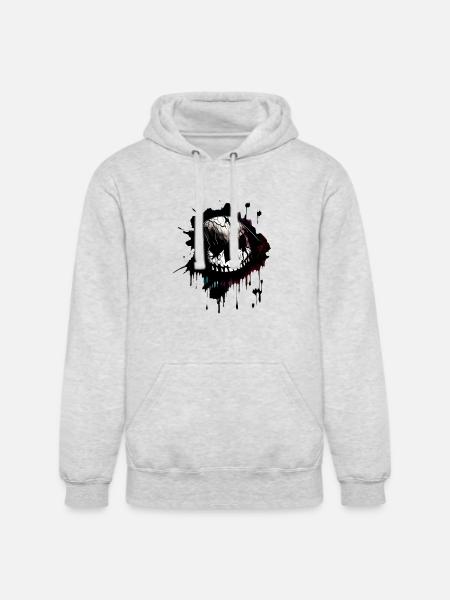 GhostFace Parody - Unisex Heavyweight Hoodie - ash gray
