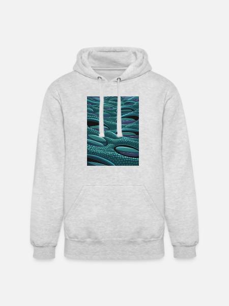 Alien Cells - Unisex Heavyweight Hoodie - ash gray