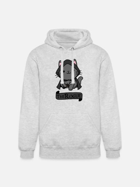 The Rogue Cat - Unisex Heavyweight Hoodie - ash gray