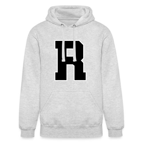 Varsity Letter R Athletic Monogram - Unisex Heavyweight Hoodie