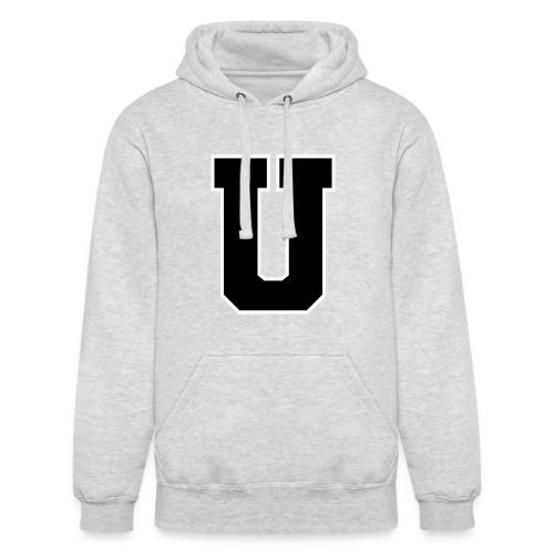 Varsity Letter U Collegiate Monogram - Unisex Heavyweight Hoodie
