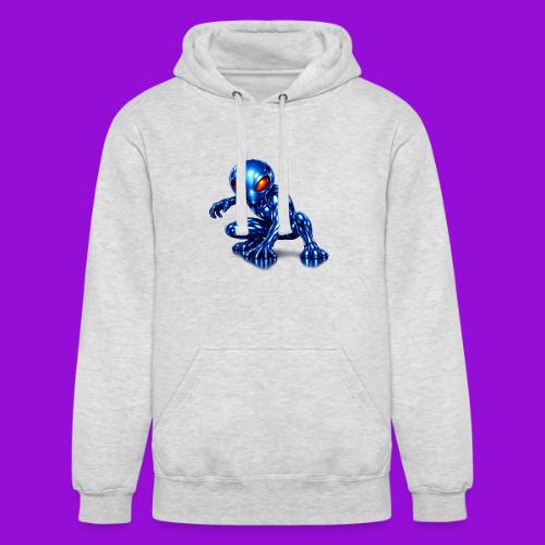 Blue Alien Crouch - Unisex Heavyweight Hoodie