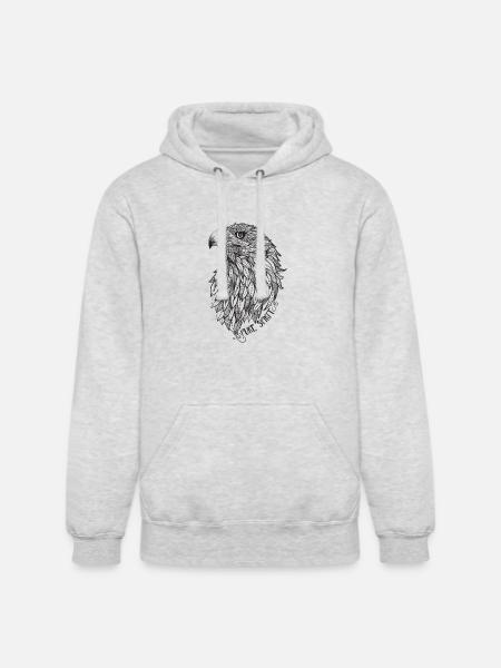 EAGLE Pure Spirit - Unisex Heavyweight Hoodie - ash gray