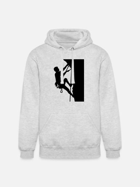 Climbing - Unisex Heavyweight Hoodie - ash gray