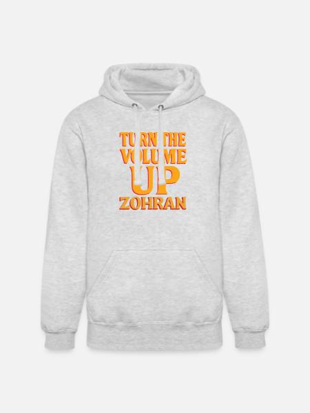 Turn the Volume Up Shirt - Unisex Heavyweight Hoodie - ash gray