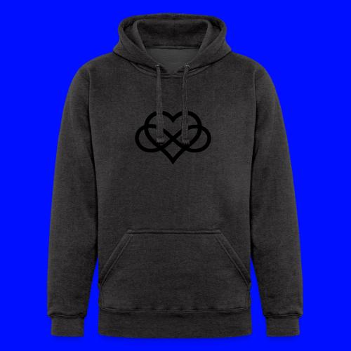 Infinity Heart (black) - Unisex Heavyweight Hoodie