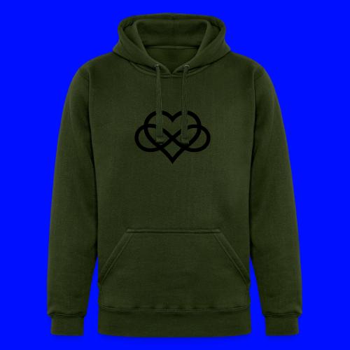 Infinity Heart (black) - Unisex Heavyweight Hoodie