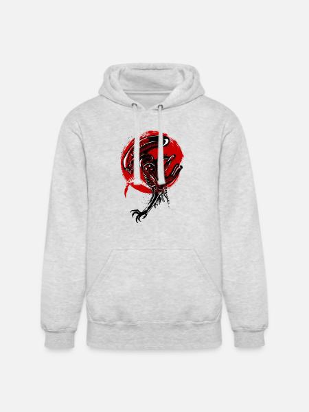 Alien Under The Sun - Unisex Heavyweight Hoodie - ash gray