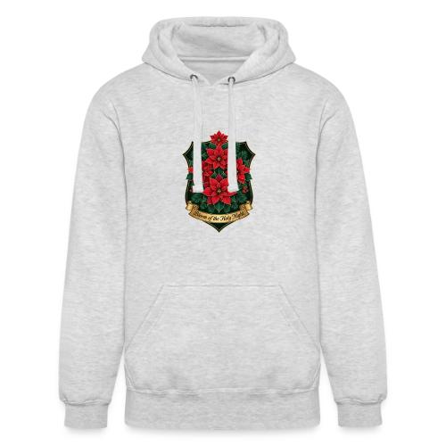 Poinsettia Crest T-Shirt - Unisex Heavyweight Hoodie