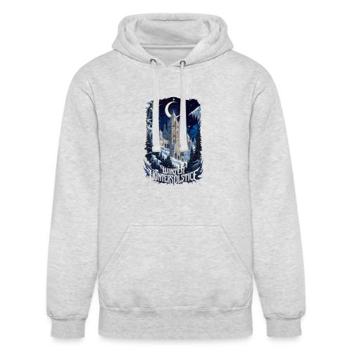 Celestial Winter Temple T-Shirt - Unisex Heavyweight Hoodie