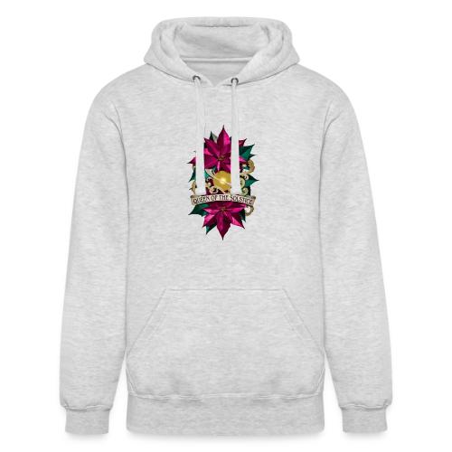 Queen of the Solstice Poinsettia T-Shirt - Unisex Heavyweight Hoodie
