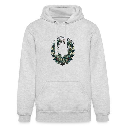 Crowned by Your Love Forever Laurel Wreath T-Shirt - Unisex Heavyweight Hoodie