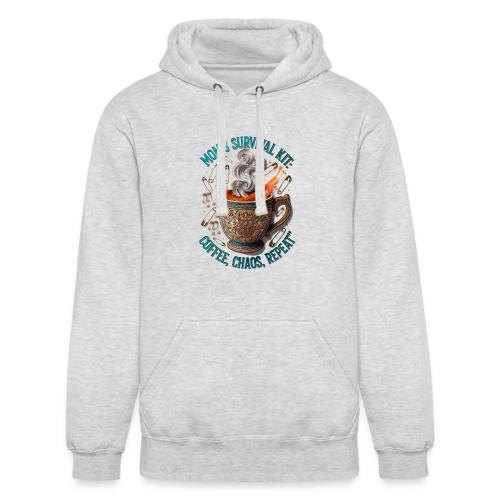 Mom's Survival Kit Tee | Coffee Chaos - Unisex Heavyweight Hoodie