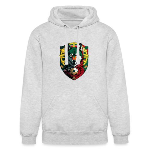 Portugal Iberian Wolf Soccer T Shirt,Football Gift - Unisex Heavyweight Hoodie