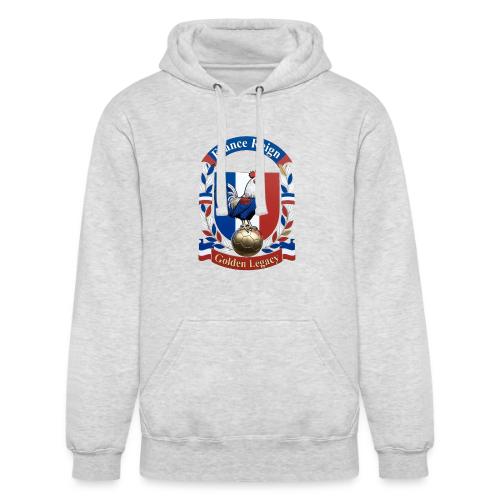 France Rooster Reign T-Shirt, Tricolore Pride Gift - Unisex Heavyweight Hoodie
