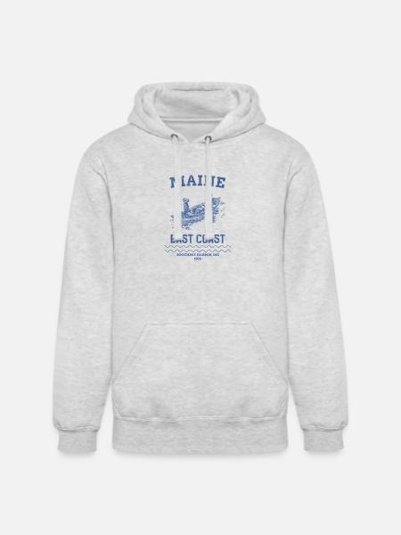 east_coast_boothbay - Unisex Heavyweight Hoodie - ash gray