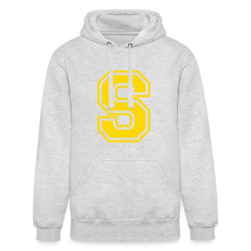 Letter S – Capital Athletic Alphabet Monogram - Unisex Heavyweight Hoodie