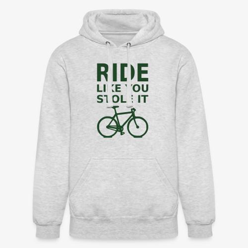 ride like you stole it - bicycle - Unisex Heavyweight Hoodie