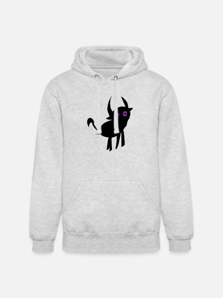 Whimsical Alien Face Design - Unisex Heavyweight Hoodie - ash gray