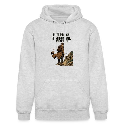 Enter Through the Narrow Gate | Matthew 7:13-14 - Unisex Heavyweight Hoodie