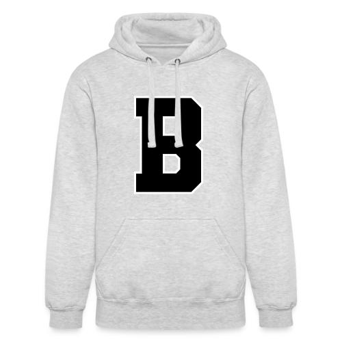 Varsity Letter B Athletic Alphabet Graphic - Unisex Heavyweight Hoodie