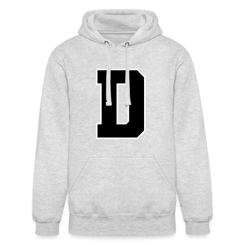 Varsity Letter D Athletic Alphabet Design - Unisex Heavyweight Hoodie