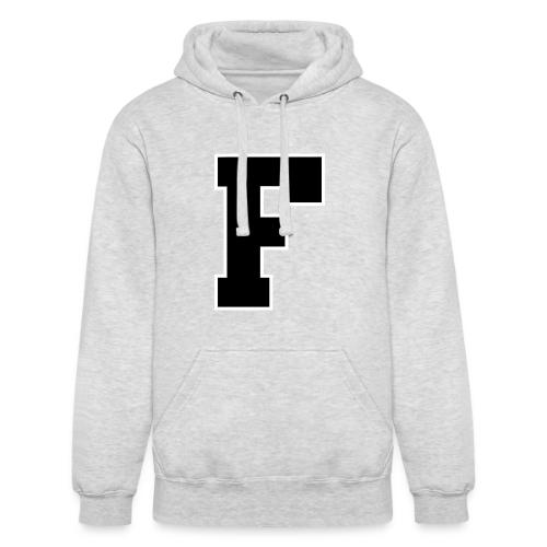Varsity Letter F Athletic Monogram - Unisex Heavyweight Hoodie